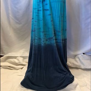 Ombré long maxi skirt